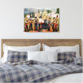 Spanische Musikmauer Leinwanddruck (Insitu (Schlafzimmer))