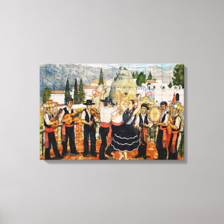 Spanische Musikmauer Leinwanddruck