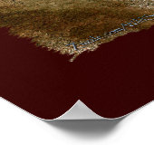 Spanische Mustang Horse & Bald Adler Kunst Poster (Ecke)