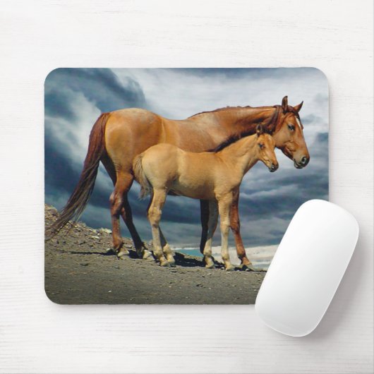 Spanische Mustang-Stute Mousepad (Mit Mouse)