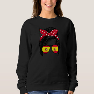Spanische Mutter Amerikanisch Aufgewachsen Spanisc Sweatshirt