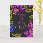 SPANISCHE Muttertag kühne botanische Blüten Karte (Gelbe Blume)