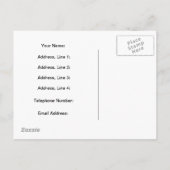 Spanische neue Adresse Ankündigung Postkarte (Rückseite)