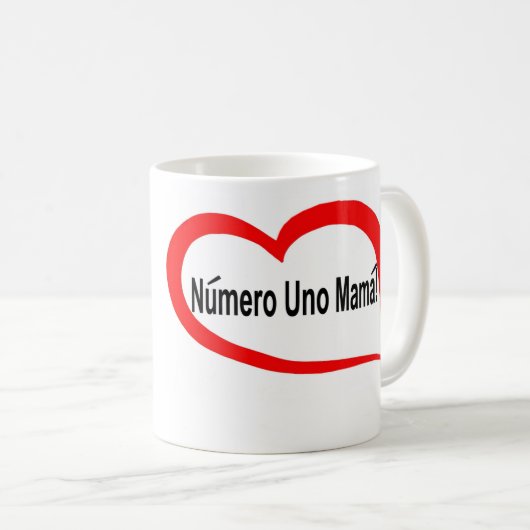 Spanische numero UNO-Mutter Kaffeetasse (VorderseiteRechts)