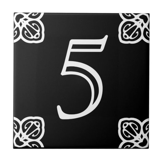 Spanische Nummer Fliese (Vorderseite)