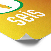 Spanische Nummern 1-10 Banner Poster (Ecke)