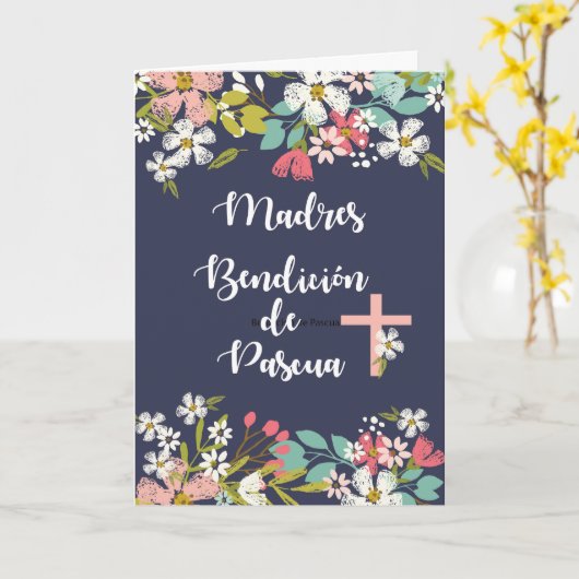 Spanische Osternsegnung mit Blume Karte (Gelbe Blume)