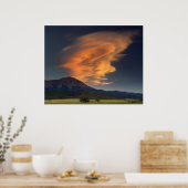 Spanische Peaks Wavecloud Poster (Küche)