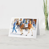 Spanische Pferdeparade Karte (Vorderseite)