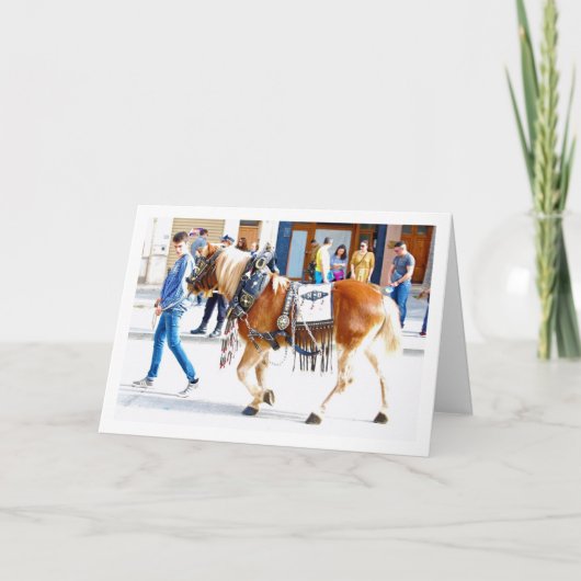 Spanische Pferdeparade Karte (Vorderseite)