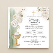 Spanische Primera Comunion Blume Erste Kommune Einladung