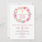 Spanische Primera Comunion Chalice Erste Kommune Einladung (Vorderseite)