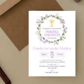 Spanische Primera Comunion Chalice Erste Kommune Einladung