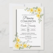 Spanische Primera Comunion Elegant Erste Kommune Einladung (Vorderseite)