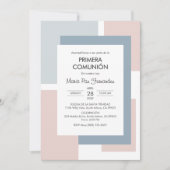 Spanische Primera Comunion Elegant Erste Kommune Einladung (Vorderseite)