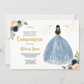 Spanische Quinceañera Einladung, 15. Geburtstagspa Einladung