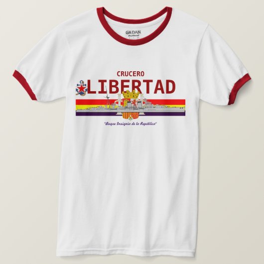 Spanische Republik Cruiser "LIBERTAD" T-Shirt (Design vorne)