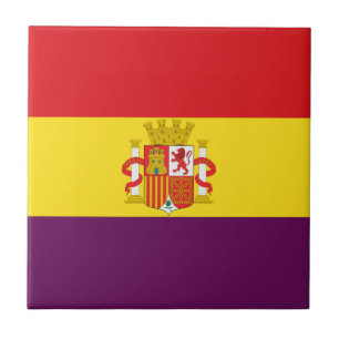 Spanische republikanische Flagge - Bandera Fliese