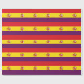 Spanische republikanische Flagge - Bandera Geschenkpapier (Flach)