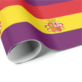 Spanische republikanische Flagge - Bandera Geschenkpapier (Rolleneckpunkt)