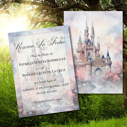 Spanische Reserva La Fecha Märchenhochzeit Save The Date