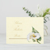 Spanische, romantische Farben Cala Lily mexikanisc Einladung (Stehend Vorderseite)