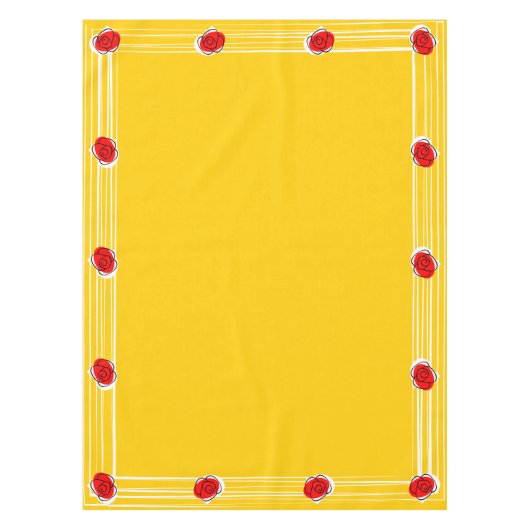 Spanische Rose 52 x 70 Tischdecke (Vorderseite)