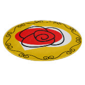 Spanische Rose Border-Schneidpappe Schneidebrett (Ecke)