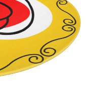 Spanische Rose Border-Schneidpappe Schneidebrett (Ecke)