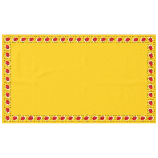 Spanische Rose bringt Tischdecke 60 x 104 in (Vorderseite (Horizontal))
