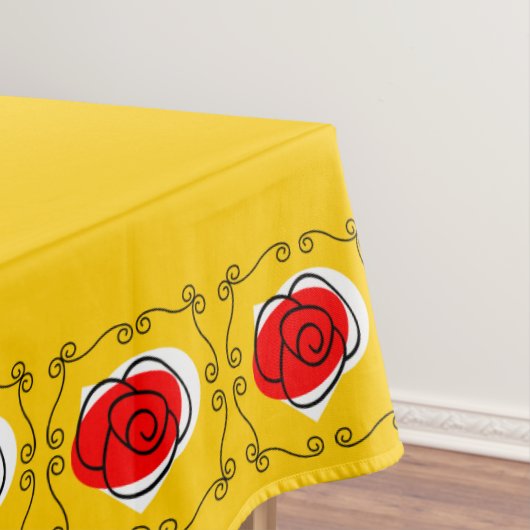 Spanische Rose bringt Tischdecke 60 x 104 in (Beispiel)