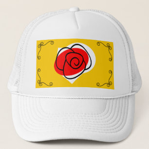 Spanische Rose Corners Hut Truckerkappe