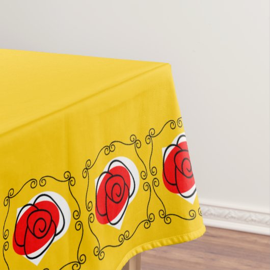 Spanische Rose Corners tablecloth 60 x 84 Tischdecke (Beispiel)