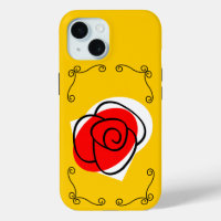 Spanische Rose Ecken iPhone Fall