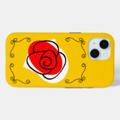 Spanische Rose Ecken iPhone Fall Case-Mate iPhone Hülle (Rückseite (Horizontal))