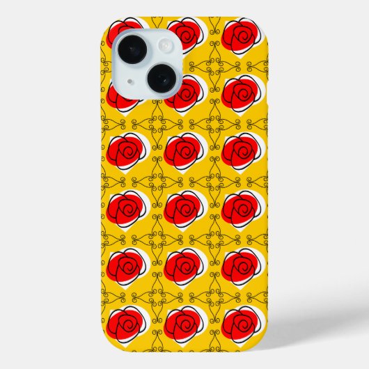 Spanische Rose Ecken Multi iPhone Gehäuse Case-Mate iPhone Hülle (Rückseite)