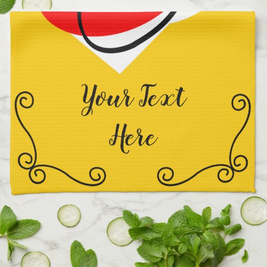 Spanische Rose Ecken Texturküchentuch vertikal Geschirrtuch (Gefaltet)