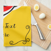 Spanische Rose Ecken Texturküchentuch vertikal Geschirrtuch (Viertel Falte)