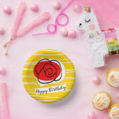 Spanische Rose Geburtstag Pappteller (Party)