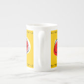 Spanische Rose Grenz Trio Tasse Knochen China (Rückseite)