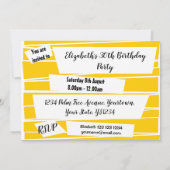 Spanische Rose - horizontale Aufforderung Einladung (Rückseite)