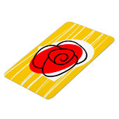Spanische Rose-Magnetlandschaft Magnet (Linke Seite)