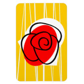 Spanische Rose-Magnetlandschaft Magnet (Vertikal)