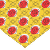 Spanische Rose Multitafel Tischdecke (Schrägansicht)