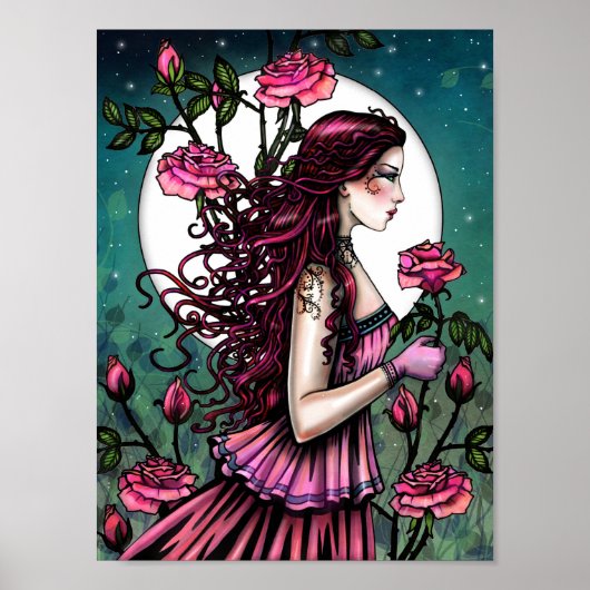 Spanische Rose Mystical Fantasy Art Molly Harrison Poster (Vorne)