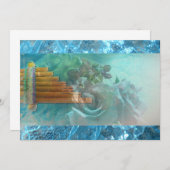 Spanische Rose Native Aztec Peru quinceanera laden Einladung (Vorne/Hinten)