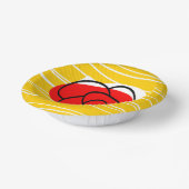 Spanische Rose Pappteller (Gewinkelt)