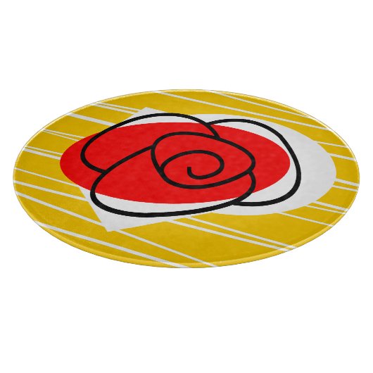 Spanische Rose Schneidebrett (Ecke)