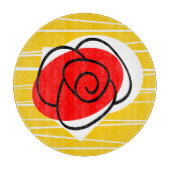 Spanische Rose Schneidebrett (Vorderseite)
