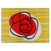 Spanische Rose Schneidebrett (Vorderseite)